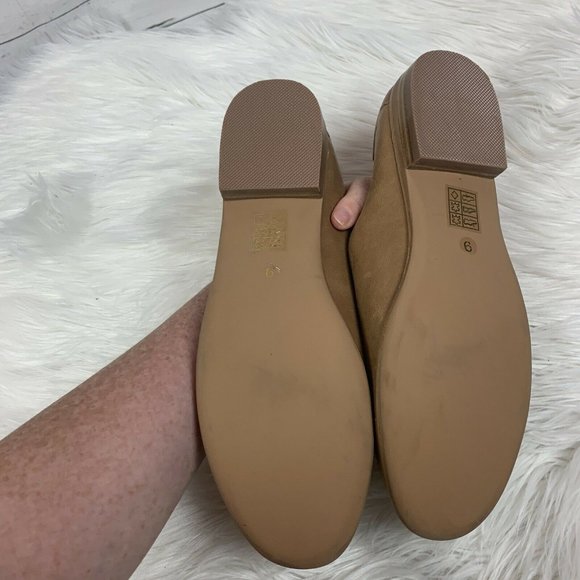 NEW Jeffrey Campbell tan leather slip on loafer - Picture 5 of 10